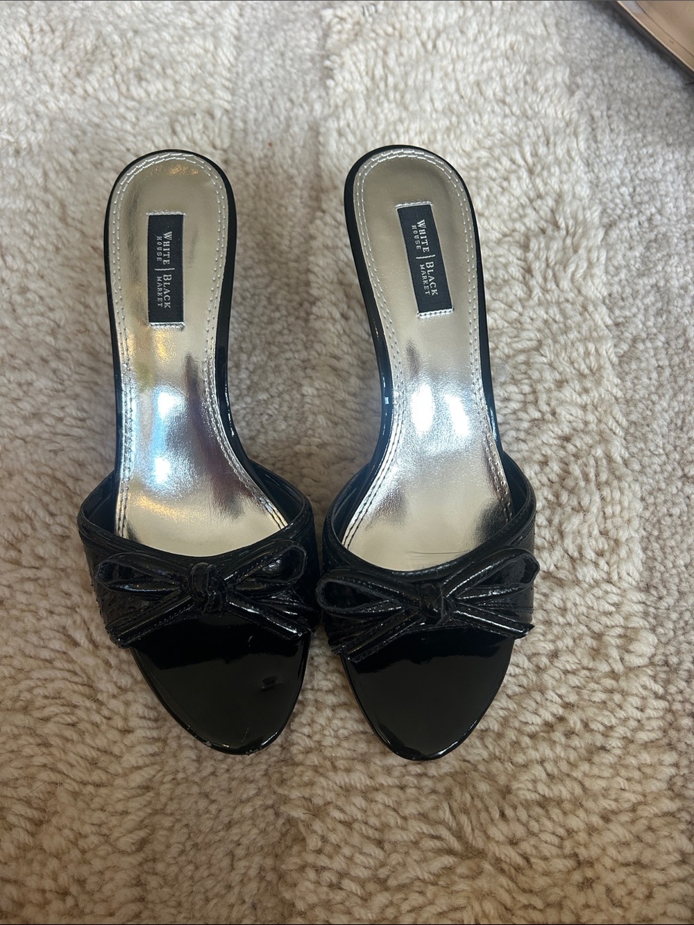 *can’t ship until 05/16* White House Black Market Black Heels